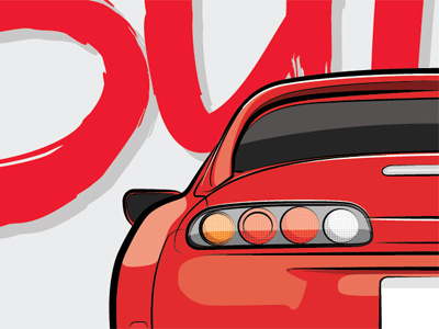 Supra Poster adobe automotive cars design illustrator performance poster supra