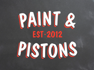 Paint & Pistons logo logo