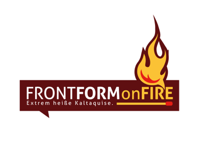 FRONTFORM onFIRE Logo design graphic illustration logo misc