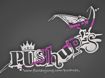 Pushupslogo branding graphic design illustration logo