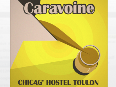 Caravoine ad graphic design illustration