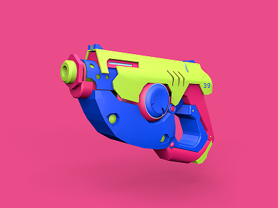OW/TRACER 3d c4d game overwatch cinema 4d weapon