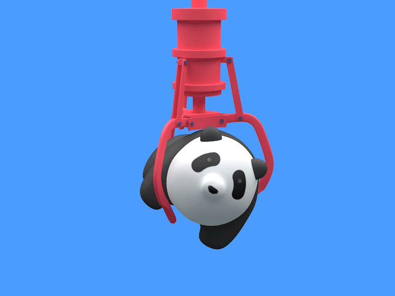 100% get! 3d animation c4d doll gif panda