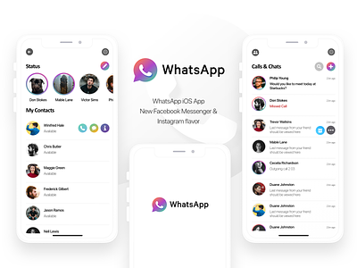 New WhatsApp iOS app revamping mobile app mobile ui sketchapp ui design user experience user interface design ux