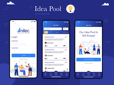 Idea Pool Mobile and Web Apps adobe xd design interaction ui uidesign uxdesign