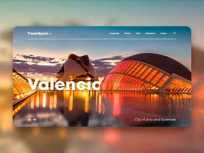 Valensia promo gif spain travel uiux web web animation webdesign