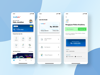 Kreditplus Mobile App credit app design mobile app user experience design user interface design