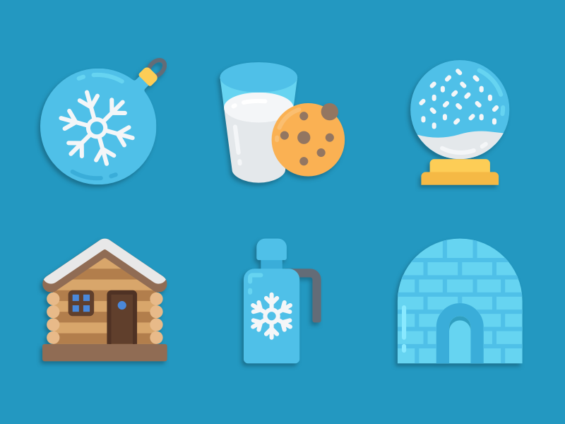 Winter icons illustration icons pack iconset icons design icons icon designs designer