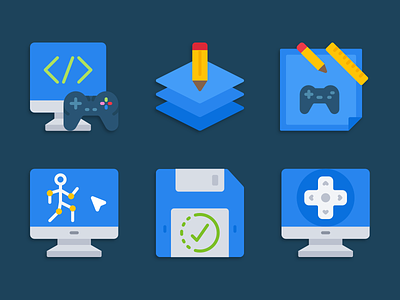 Game development icons designer game development icon designs icons icons design icons pack iconset illustration