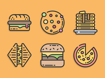 Fast food icons designer fast food icon designs icons icons design icons pack iconset illustration