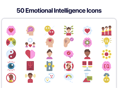 Emotional Intelligence icons design designer icon designs icons icons design icons pack iconset illustration