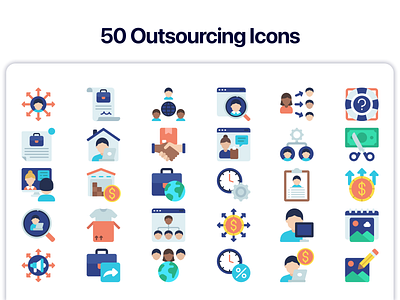 Outsourcing Icons