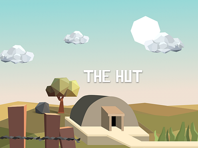 The Hedgehog Hut game graphic design hedgehog illustration levels low poly low poly art low polygon triangulation ui