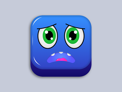 Monster Zap Icon app appicons blue design icon illustration ios ui uidesign ux