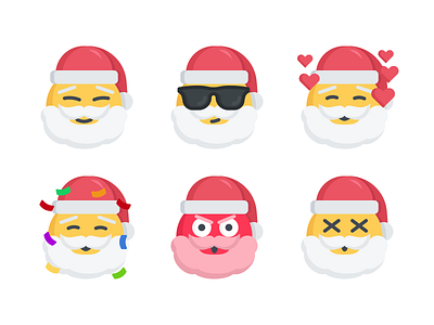 Santa Emoji christmas emoji iconfinder icons illustrations santa xmas
