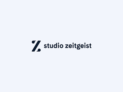 Logo Studio Zeitgeist branding flat font identity letters logo logotype minimal simple typography