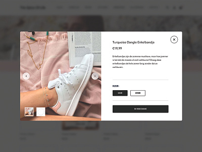 The Spice Of Life: Product quickview popup clean design ecommerce fashion modern pink slider ui ux web women