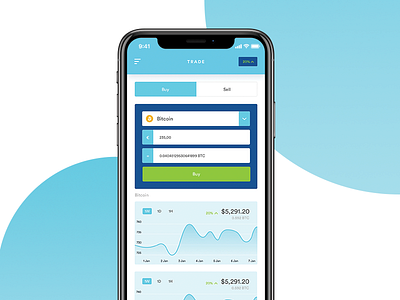 Cryptocurrency App Design