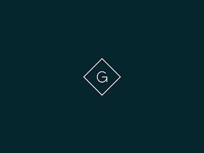 Gentleberg icon design brand identity branding clean diamond icon logo mark minimal modern petrol typography vector