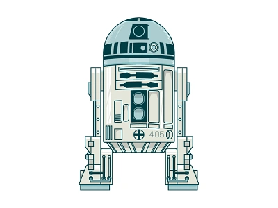 R2D2 - White background option design fan art fanart illustration maythe4th maythe4thbewithyou star wars star wars art star wars day starwars vector vector art vector illustration