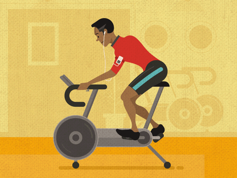 Cycling Loop animated gif animation cycling exercise fitness heritage day motion design vector