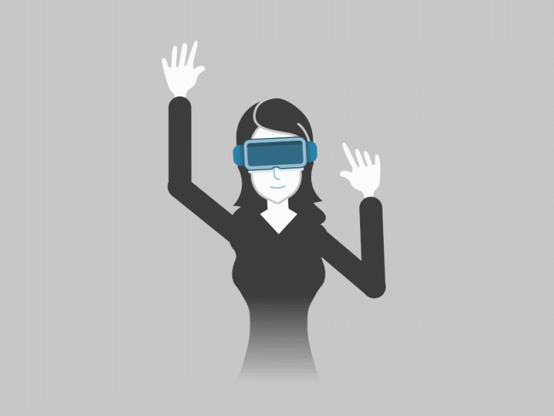 Virtual Reality 2d after affects after effects animation animated animation design gif vector virtual virtual reality vr