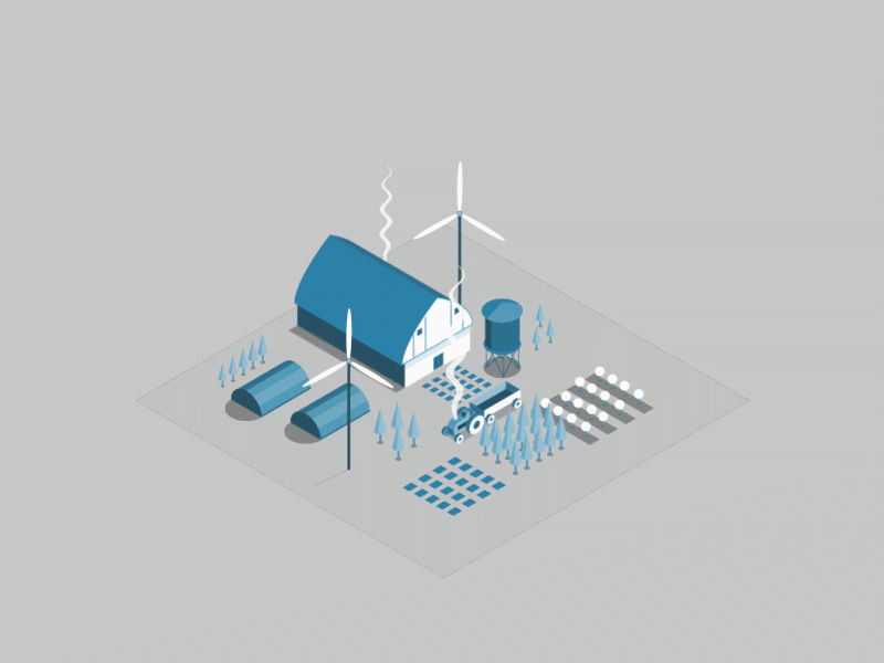 Future farming and smart city 2d after affects animation design future gif illustration smart city transition vector