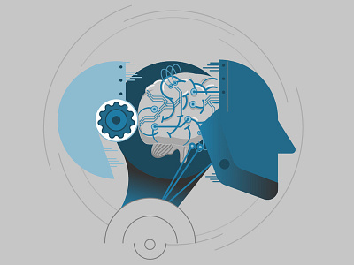 Artificial Intelligence 2d ai artificial intelligence design illustration vector