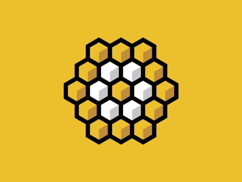 Create With Logo Loop after affects animated gif hexagon honeycomb icon logo loop vector