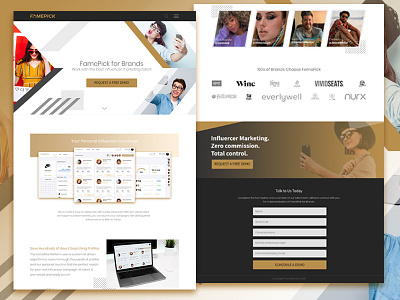 Landing page design PSD