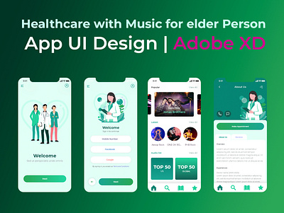 Healthcare app ui design app design creative ecommerce template minimal ui ui ux design xd xd design
