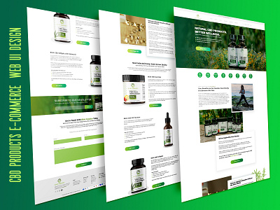 CBD Product eCommerce Web Ui Design