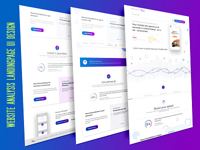 Web analysis UI template design