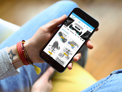 eCommerce web Mobile View PSD Design