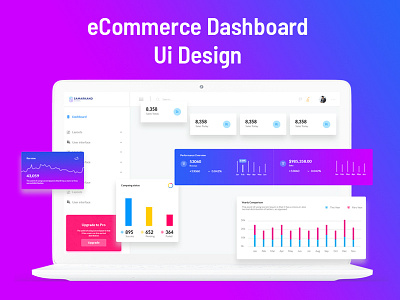 eCommerce Dashboard Ui Design creative dashboard design ecommerce template psd template ui ux design user interface design