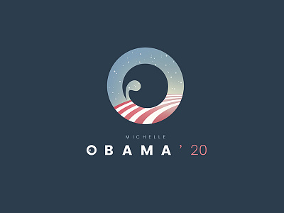 Michelle Obama 2020 campaign logo blue donald elections logo michelle obama presidency states trump usa woman