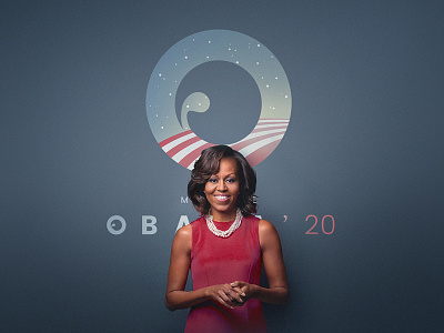 Michelle Obama 2020 campaign logo