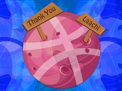 Thank You ! Laachi debuts dribbble earth invite player thank you