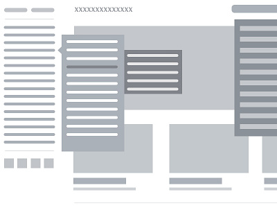 Wireframe for content heavy website