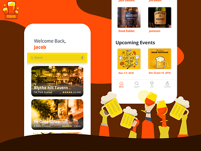 PubHub In-Pub Drink ordering app