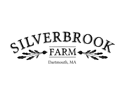Silverbrook Farm Logo agriculture beet farm farming hand drawn lettered logo logo logo design radish wordmark
