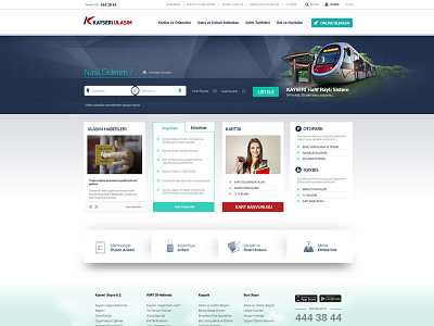 Kayseri Municipality Public Transportation design kayseri municipality railway train transportation turkey web website