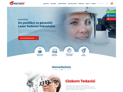 Dr Oz clinic design eye web website