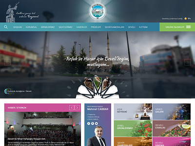 Develi Belediyesi Web Sitesi Tasarımı agency belediye design municipality web web design website