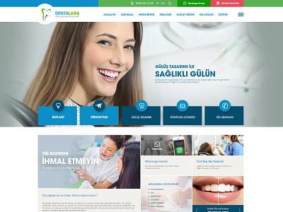 Dentalara Dental Clinic Website Design dental dental care dental clinic dentist design health hospital web web design webpage website