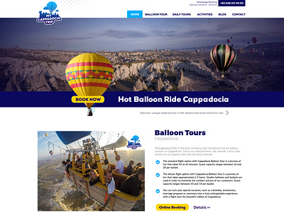 Cappadocia Hotair Balloon Tour Travel Agency Website agency balloon cappadocia dailytour design hotairballoon tour tourism turkey web web design website