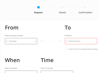 Concept for a booking form flow blue booking form form form flow grey minimalistic step steps white