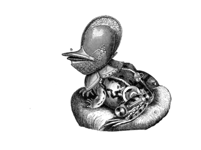 Reinforced toad art character collage digital editorial illustration frog illustration illustrator ink toad
