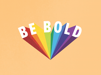 Be Bold Part 1 bold color graphic design typography