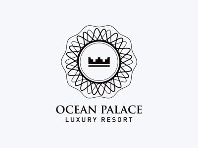 Ocean Palace Resort Logo Design